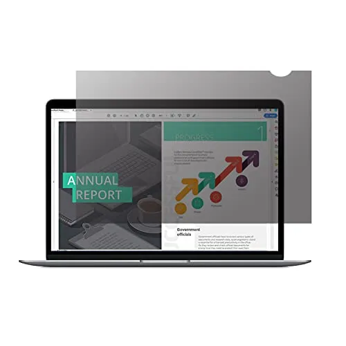 Lonkenn 13.3 Zoll Laptop Privacy Filter, Premium Blickschutzfilter, Robust und Wiederverwendbar, Privacy Filter Anti Blue Light für 13.3 Zoll 16:9 Breitbild Notebookmonitore (BxH: 295mmx167mm)