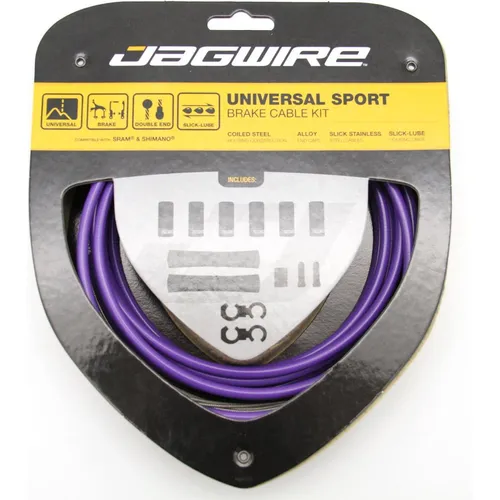 Jagwire Bremszug Universal Sport Lila – Hochwertiger Ersatz für Ihr Bike - Der Jagwire Bremszug Universal Sport Lila bietet eine stilvolle und leistungsstarke Lösung für Rennräder und Mountainbikes. Mit geschliffenen Edelstahl-Innenzügen und einer hochwertigen Außenhülle für optimale Dosierbarkeit.