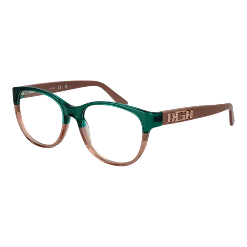 Guess Brillenfassung GU2980 059 53 – Stilvolle Damenbrille in Grün - Elegante Damenbrillenfassung aus hochwertigem Azetat, ideal für den täglichen Gebrauch. Mit komfortablem Federscharnier und modernem, rundem Design.