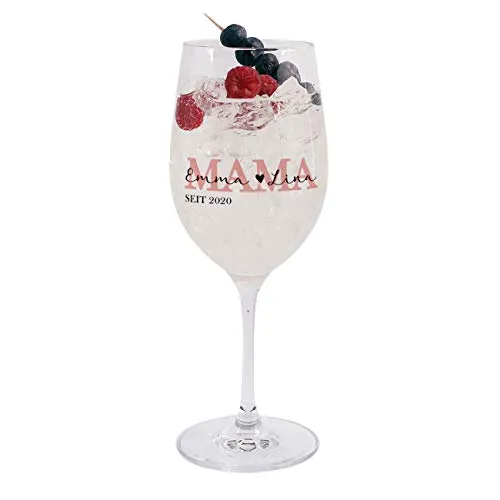 Herz & Heim® Weinglas für Mama mit Aufdruck - Muttertagsgeschenk