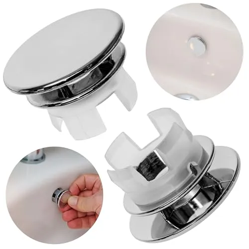 Waschbecken Überlauf Abdeckung 2 Stück