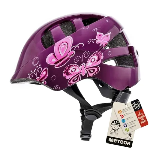 meteor® Kinder Bike Helmet Kinderfahrradhelm Sicherer Fahrradhelm Kinder Helm Roller-Helm Jungen Kinder-fahrradhelm für Mountainbike Inliner skaterhelm BMX fahradhelm Scooter