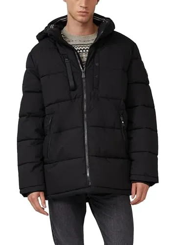 s.Oliver Wasserabweisende Pufferjacke mit abnehmbarer Kapuze und sportiven Details