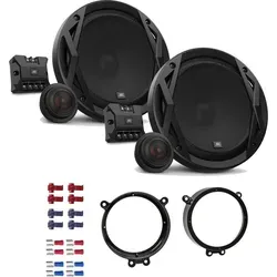 JBL Club 6500C Auto Lautsprecher mit Einbauset passend für Mercedes CLK Coupe (C209) 2002-2009 Türen vorne 360 Watt 165mm 2 Wege Kompo