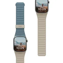 UAG Armband für Smart Watch 49/46/45/44 mm - Blau-Beige - Uhrenarmband aus hochwertigem Kunststoff, kompatibel mit verschiedenen Smart Watch Modellen, bietet 12 Monate Herstellergarantie und verleiht Ihrer Uhr einen modernen Look.