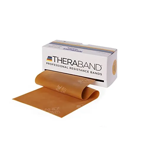 TheraBand Original Fitnessband | Maximal schweres Resistance Band für Krafttraining - Widerstandsbänder: Hochwertiges, langlebiges Fitnessband aus 100% Naturlatex mit maximal schwerem Widerstand, ideal für professionelles Training und individuelle Übungen.