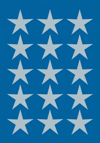 HERMA 3419 Aufkleber Sterne Silber groß - 45 Stück, 22 mm, festliche Weihnachtssticker für Geschenke und kreative DIY-Dekoration