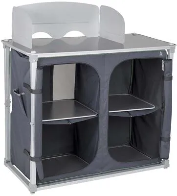BO-CAMP Quick Up Camping Küchenbox mit Windschutz