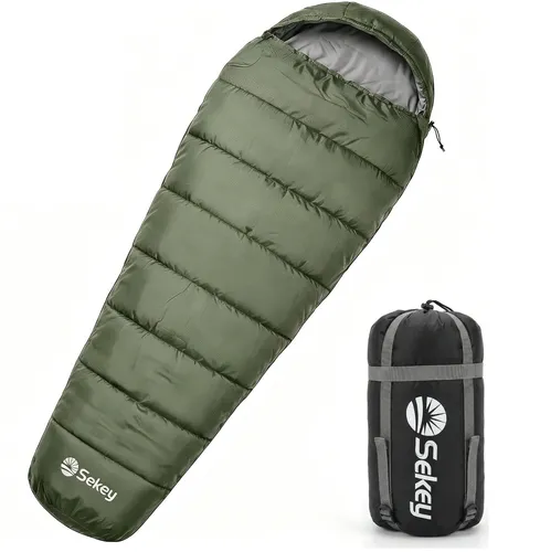 Sekey Mumienschlafsack 220x80x50cm – Ultraleicht & Warm für Camping