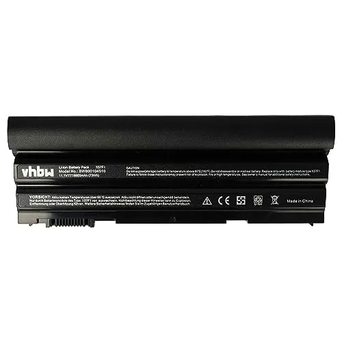 vhbw 1x Akku kompatibel mit Dell Inspiron 17R Special Edition, 17R SE 7720, 15R SE 7520 Notebook (6600 mAh, 11,1 V, Li-Ion)
