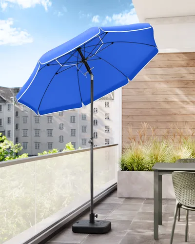 SONGMICS Sonnenschirm 200 cm in blau von SONGMICS