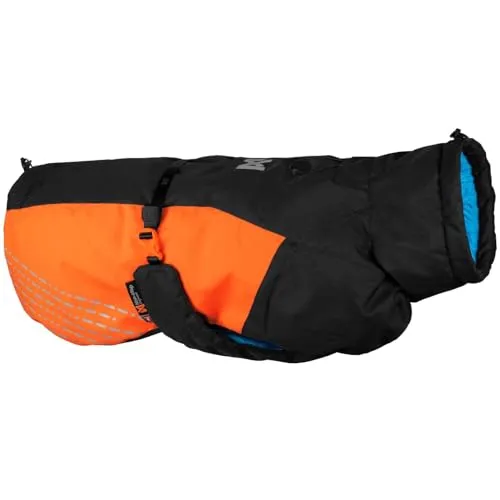 Non-stop dogwear Hundemantel GLACIER JACKET 2.0 schwarz/orange - Haustier-Mäntel, leichte und funktionelle Hundejacke mit PrimaLoft® Isolierung für optimale Wärme und Bewegungsfreiheit bei jedem Wetter.