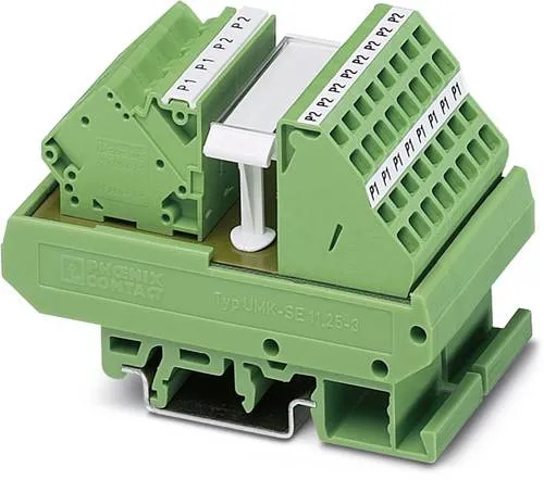 Phoenix Contact UMK-PVB 2/16/ZFKDS Übergabemodul - VARIOFACE-Modul zur effizienten Potenzialverteilung, ideal für NS 32 und NS 35/7,5, max. 32 A, kompakte Maße für einfache Montage.