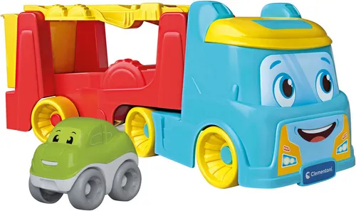 Clementoni® Lernspielzeug Baby Clementoni, Lustiger Autotransporter, Made in Europe