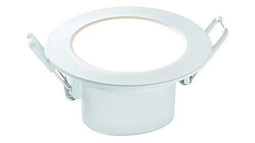 HEITRONIC 7-W-LED-Einbaustrahler DL7002 mit austauschbaren Farbringen, 590 lm, 3000 K, dimmbar, IP65 4002940017663