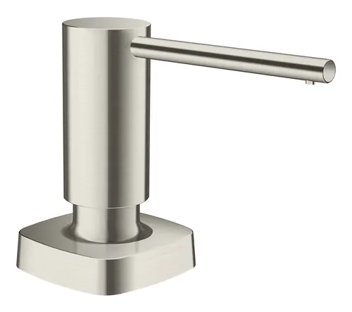 Hansgrohe Spülmittel- und Lotionspender - Edelstahl-Optik - Eleganter Spender für Spülmittel und Lotionen, ideal für Küchenspülen, mit hochwertiger Edelstahl-Optik für ein modernes Ambiente.