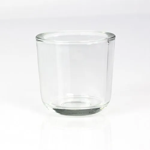 INNA-Glas Kleines Teelichtglas - Teelichthalter Nick, klar, 8cm, Ø 8cm - Kerzenglas