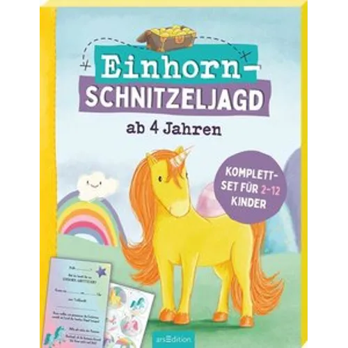 Einhorn-Schnitzeljagd ab 4 Jahren - Quiz & Rätsel für 2-12 Kinder, inklusive personalisierbarer Einladungen und Extras für ein unvergessliches Einhorn-Abenteuer!