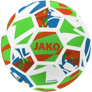 JAKO Fußball Lightball River, 2343-661, Größe 5, grün/blau/orange, 350 Gramm Trainingsball