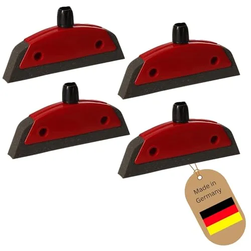 Novaliv Schaumstoffbesen Set – 4er Set mit Abzieher für Haustierhaare - Effektives Set für die gründliche Reinigung glatter Böden. Ideal für Parkett und Laminat, entfernt mühelos Haare und Krümel, ohne Staub aufzuwirbeln. Langlebig und leicht austauschbar.