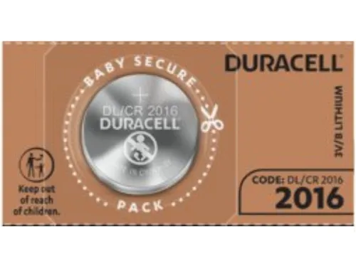 Blister Original Duracell Knopfzellen Lithium CR2016 DL2016 3V Batterien 1 x