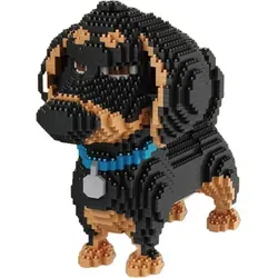 Balody 16014 - Dackel Spielbausteine - Spielbausteine für kreative Köpfe: Baue deinen eigenen Dackel mit 2100 hochwertigen Diamond Blocks und erlebe ein einzigartiges Bauvergnügen!