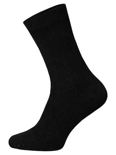 HomeOfSocks Wollsocke Luxuriöse (Merinowolle und Kaschmir) schwarz - 2 Paar, Größe: 47-50