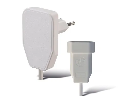 NVB 104573 Strom Verlängerungskabel Weiß 0.80m - Sonstiges Elektromaterial - superflaches Design mit EuroPlug, ideal für die Nutzung hinter Möbeln, sorgt für Ordnung und Sicherheit dank integriertem Kinderschutz.