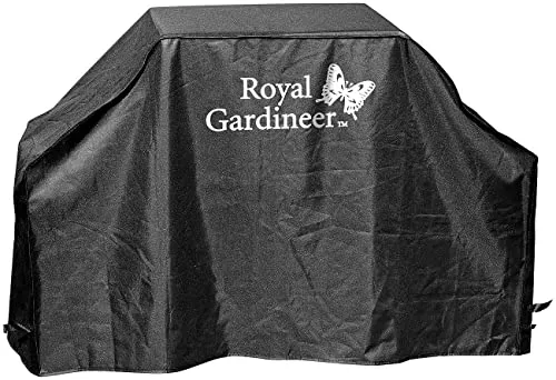 Royal Gardineer Abdeckplane Grill: Profi-Grillabdeckung L (173 x 77 x 53 cm) (Grillabdeckhaube, Gasgrill Abdeckhaube, Abdeckung)