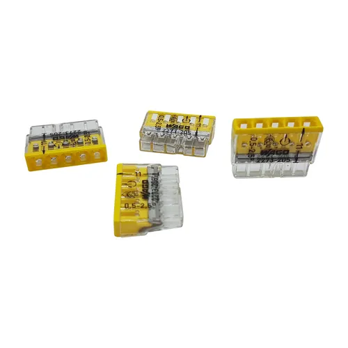 Produktbild Stück Wago 2273-205 COMPACT-Verbindungsdosenklemme Ø 0,5-2,5 mm², 5-polig 10