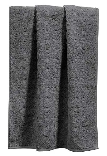 Möve Handtuch Quadretti Walk-Frottier Graphit Größe 50x100 cm