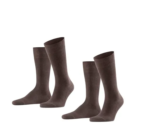 Falke Tagessocke Crew Swing braun Herren - 2 Paar