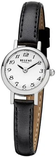 Regent Damenuhr mit Quarzwerk und Lederband - Elegante Armbanduhr für Damen mit kleinem Durchmesser von 20mm, wasserdicht bis 3 Bar und stylischem Lederband - ideal für jeden Anlass.