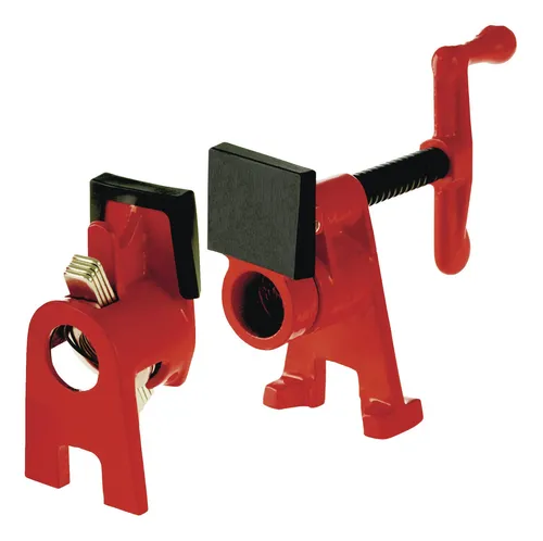 Bessey Rohr-Schraubzwinge BPC-H12 - Spannweite frei wählbar, passend für Stahlrohr DN 15 und DN 20, ideal für präzises Arbeiten und vielseitige Anwendungen