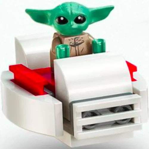 LEGO Star Wars TM Minifigur - sw1113 - Grogu + Schwebeträger - aus 75410