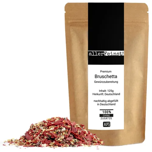 Premium Bruschetta Gewürzzubereitung für Dips, Aufstriche, Saucen, Salate - 125g