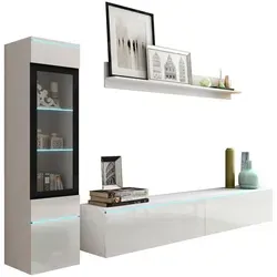 WOHNWAND VERA | WEISS HOCHGLANZ von P & B