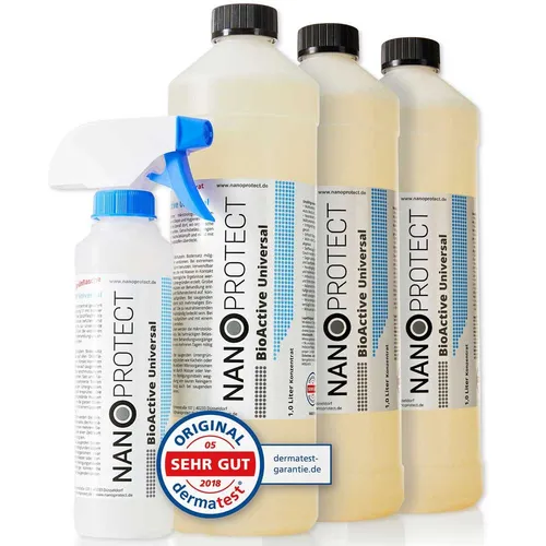 Nanoprotect Geruchsentferner BioActive Universal - Vorteilspaket - 3 L - Geruchsentferner für Haushalt und Garten, neutralisiert unangenehme Gerüche effektiv und ist umweltfreundlich.