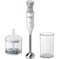 BOSCH Stabmixer ErgoMixx MSM66120 - 600 W, abnehmbarer Mixfuß für müheloses Mixen in grau-weiß