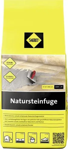 SAKRET Natursteinfuge 1 - 10 mm dunkelgrau 5 kg Fugenmörtel