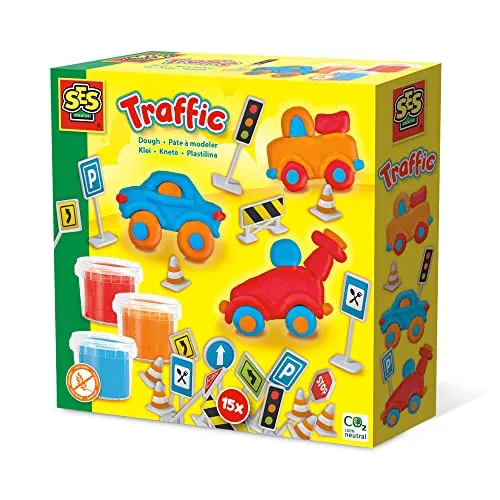 SES Creative 00415 Knete-Verkehr, Mehrfarbig