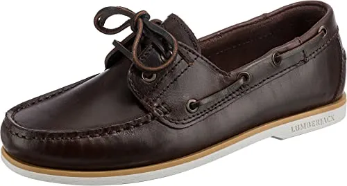 Lumberjack Damen Navigator Fahrer-Slipper - Brunello, 36 EU - Elegante Damen Bootsmokassins, perfekt für den maritimen Look und höchsten Tragekomfort.