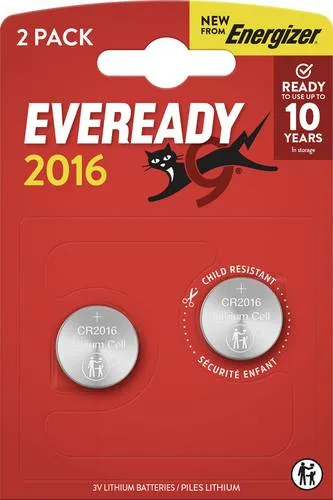 Eveready Knopfzelle CR2016 3V 2 St. E304439100
