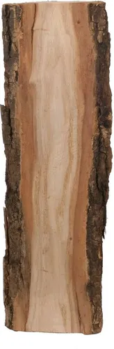 Dekoobjekt Eichenschwartenbrett, 35 cm braun