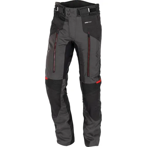 Büse Monterey Textilhose schwarz / anthrazit Herren 52 - Motorradhosen, wasserdicht und atmungsaktiv mit entnehmbarer HUMAX® Klimamembran für maximalen Komfort und Sicherheit durch höhenverstellbare YF®-Knieprotektoren.