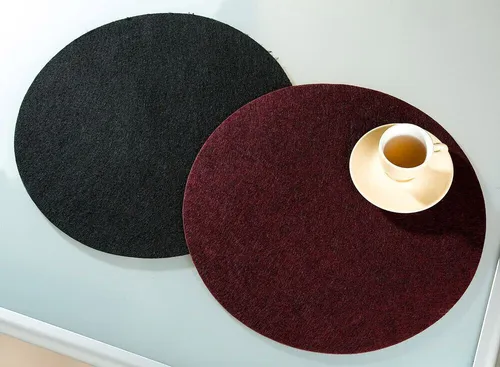 Filzuntersetzer schwarz 35 cm Platzset Filz Untersetzer 3 mm Garten Tisch Deko