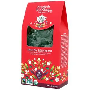 EnglishTeaShop Tee English Breakfast, BIO, fairtrade, 15 Pyramidenbeutel, 45 g