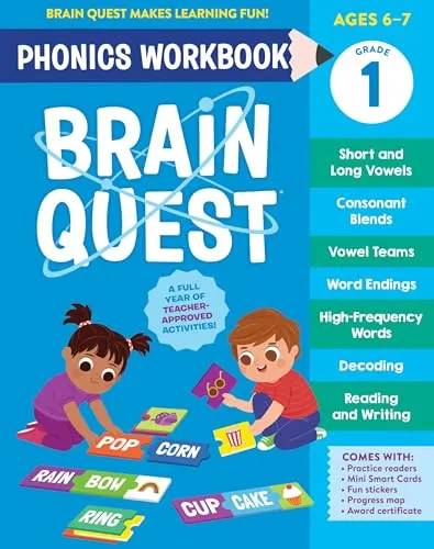 Produktbild Brain Quest Phonics Workbook: Grade 1 (Brain Quest Phonics Workbooks, 3)
