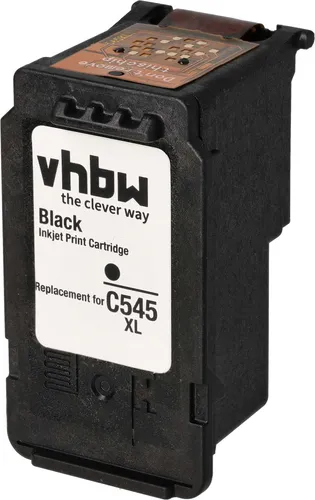 vhbw Tintenpatrone Schwarz als Ersatz für Canon PG-545XL, PG-545 (wiederaufgefüllt, 12ml)