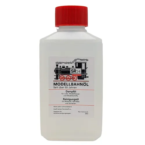 SR24 Dampfflüssigkeit und Reinigungsöl 250 ml Rückstandsfrei Spur G Gartenbahn